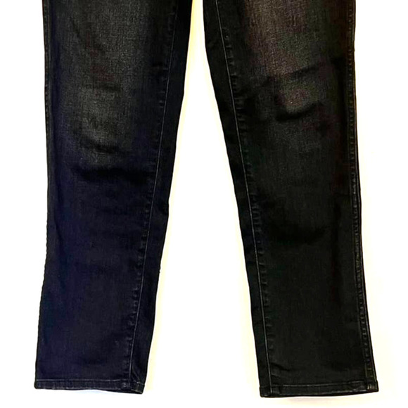 MADEWELL SIZE 25 HIGH RISE SLIM STRAIGHT LEG RICHGROVE BLACK WASH DENIM JEANS - Picture 5 of 12